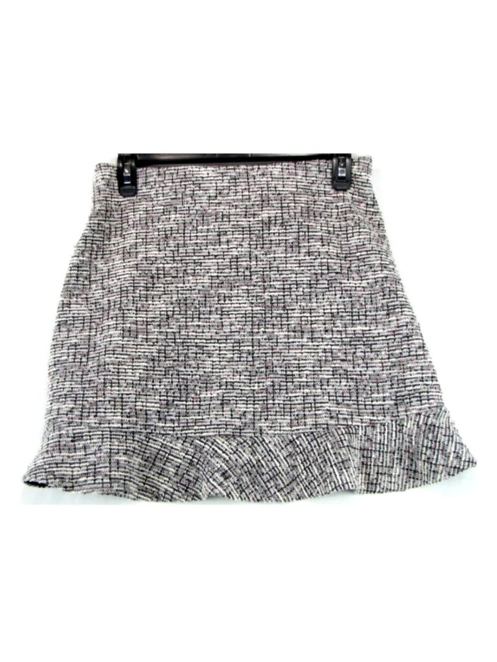 SALE! Tweed Flare Black White Short Mini Skirt